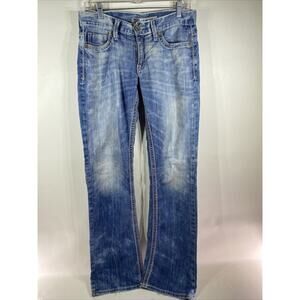 BKE Carter Distressed Faded Denim Jeans Tag Says 29 Long Men’s 32x32 Actual Size